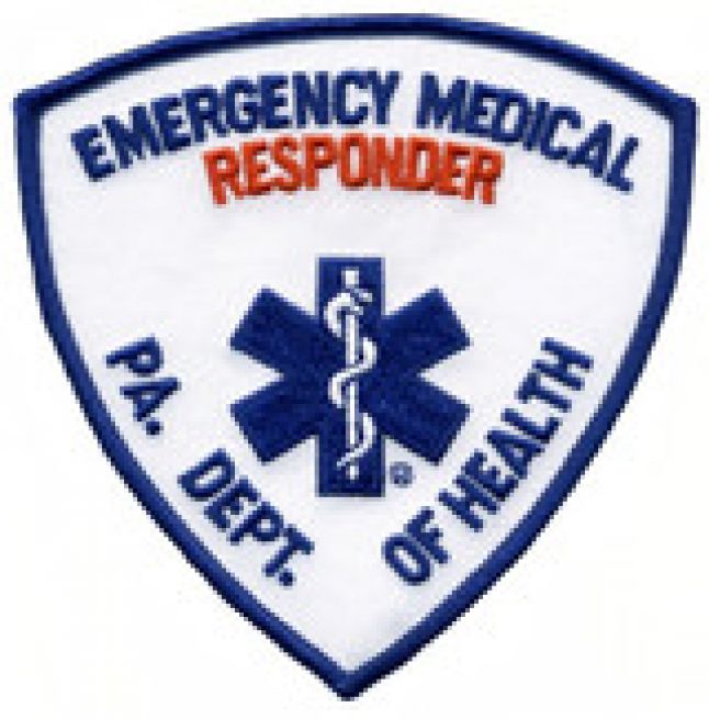 PENNSYLVANIA DEPT OF HEALTH EMERGENCY MEDICAL RESPONDER SHOULDER PATCH - SEW ON.